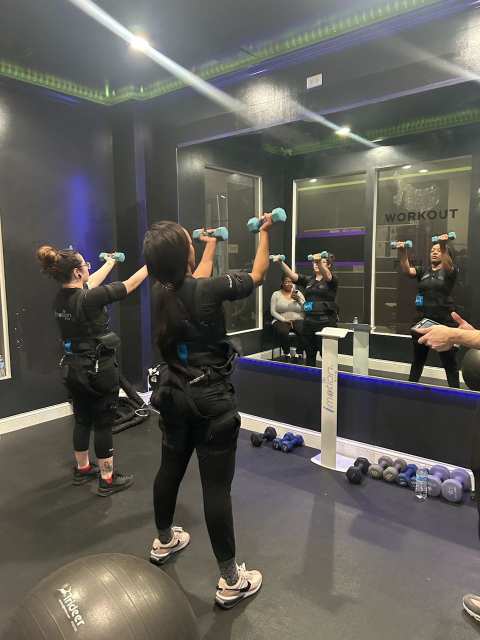 Fitness studio community workout